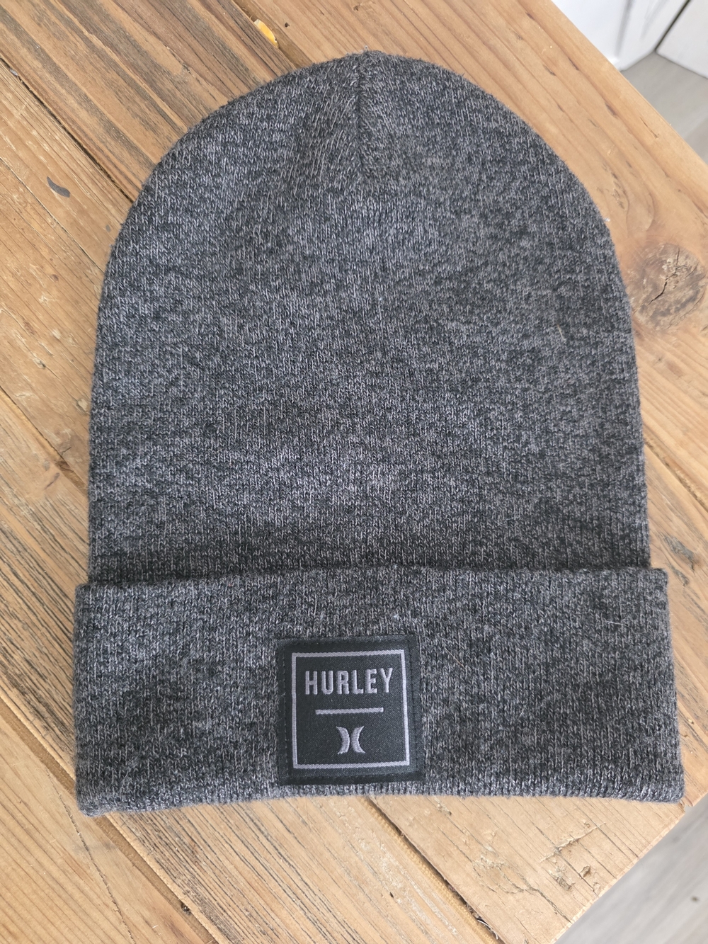 Hurley Gray Knit Beanie